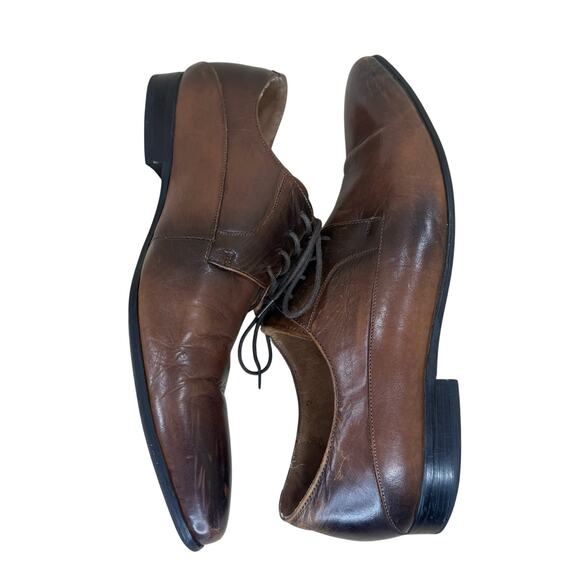 ALDO Oxford Dress Shoes Men’s 11.5 / 45 Brown Genuine Leather Preppy Formal main image 7